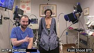 Rebel Wyatt Feels Intense Orgasms from Stranger's Hitachi in Prison