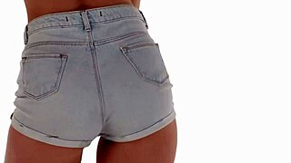 Sexy Tight Jean Shorts Ass Shaking Asmr 😍