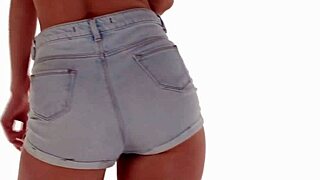 Sexy Tight Jean Shorts Ass Shaking Asmr 😍