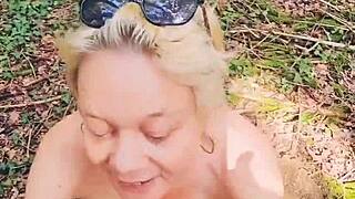 Sexy encounter in the forest with a stranger