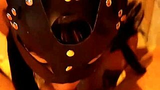 Amateur couple touches each other intimately at home