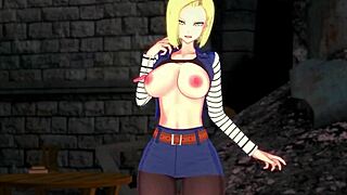 Android 18 POV Blowjob and Sex