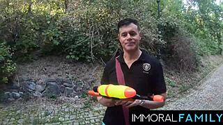 Soggy czech cutie alexis crystal drops her panties for american hunks