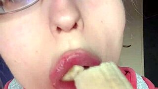 Asmr Eating Banana Pink Lipstick