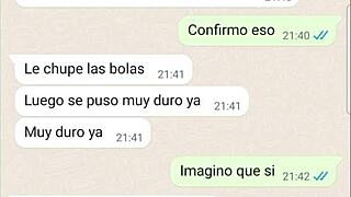 My girlfriend shares past stories on phone chat part 3