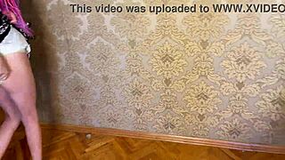 we film a crazy vacation video with hard spanking.