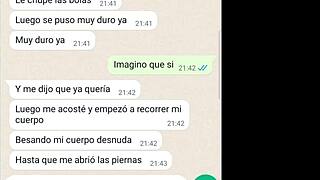 My girlfriend shares past stories on phone chat part 3