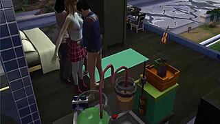 Teen group orgy fucking frenzy