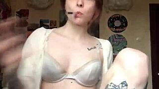 i took off my underwear on camera and showed my smooth pussy