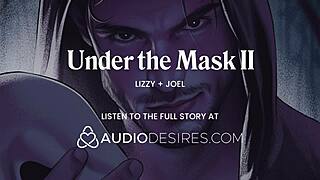 Masked Man Encounters Stranger at Halloween Party for Costumed Sloppy Interaction with Sounds