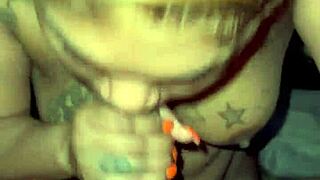 I love being a nasty slut eating cum and cream