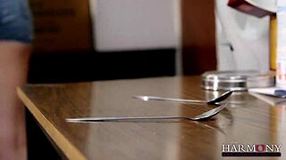 Hot lesbian threesome with boss Samantha Bentley