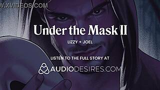 Masked Man Encounters Stranger at Halloween Party for Costumed Sloppy Interaction with Sounds