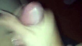 Hey, Enjoying A Hot Creampie Handjob While Watching Porn With My Prostitute Servant.