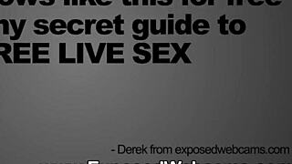 Gisele masturbates with ice cream