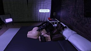 Oh wow, that goth slut is bent over getting her ass fucked rough by a monster bbc!