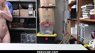 Teen suspect attempts to convince the guard of her innocence - pervcop