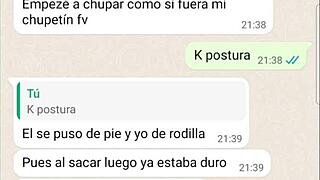 My girlfriend shares past stories on phone chat part 3