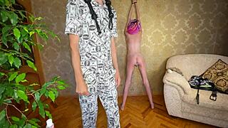 we film a crazy vacation video with hard spanking.