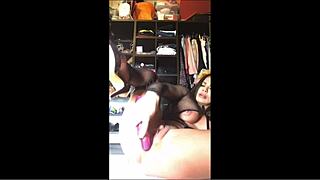 Esperanza Gomez Double Fucks Dildo Anal