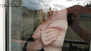 babe sent video message lover from paris and masturbate pussy