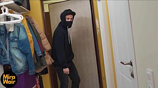 surprise stranger thief fucked landlady in ass