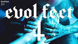 put your feet on my cock while i lick your soles