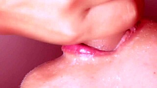 In a quiet room, a Japanese beauty performs an uncensored blowjob, capturing every close-up detail of cum in mouth.
