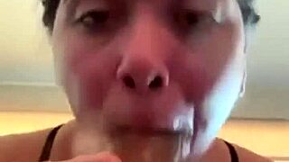 Amateurs engage in sloppy head with monster cock