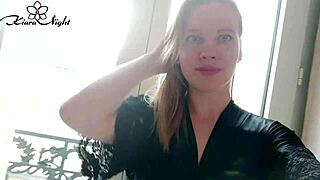 babe sent video message lover from paris and masturbate pussy