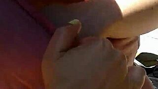 Huge Tits Girlfriend Rubbing Her Tits In Public!