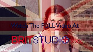 British Redhead Fucks Her Tight Cunt With A Dildo