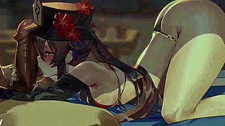 Hu Tao Gives Juicy Blowjobs