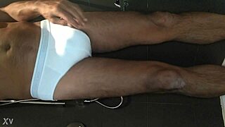 Under the warm shower, she feels the intense pleasure of his cock against her shaved, hairless skin.