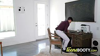 Sarah Wakes Horny Master Who Gets Her To Suck And Take His Big Cock