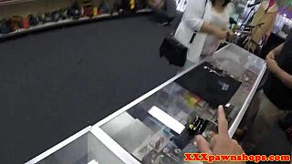 Pawnshop Teen Teases with Tits Before Sex