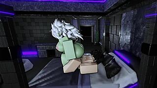 Best breeding session with my fat ass goblin slut on roblox 😈