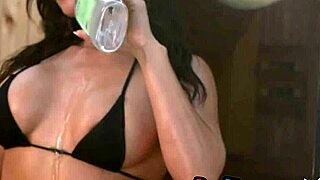 tru kait looks amazing in sexy bikini and curvy latina tru kait exposes hot body