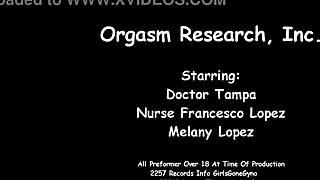 Orgasm research with Melany Lopez in hospital setting 😏