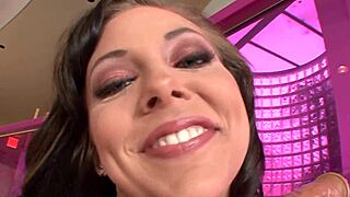 Sexy white girl ivy winters rides tattooed black guy's hard fuck rod