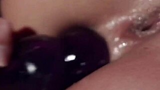 Briana Moon and Baby Nicols engage in passionate anal fucking while wearing sexy lingerie, moaning loudly.