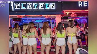 Sexy Asian Stripper Dances Curvy