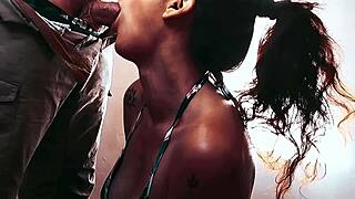 French Amateur Intense Anal Fuck In Swimsuit