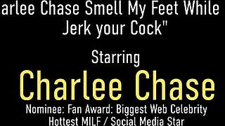 busty cock stroking cougar shows smelly feet