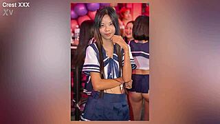 Sexy Asian Stripper Dances Curvy