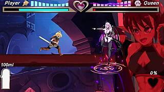 Succubus battles final boss in osarumode