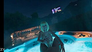 'Do you want to cum on my huge natural tits?' Brittney asks at the party