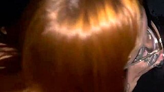 me and redhead friend suck huge cocks in glory hole while cuckold films