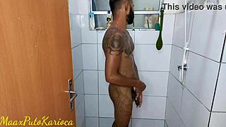 Damn, That Bathroom Lust Led To A Huge Cumshot!