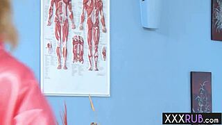 Hot Blonde Milf Masseuse Tracy Sweet Sucks Big Hard Cock And Pleased Her New Big Dick Client Richie Calhoun